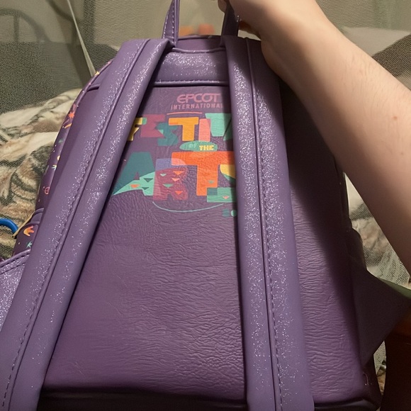 Authentic NWOT loungefly backpack EPCOT Loungefly Figment Dragon - Picture 5 of 5